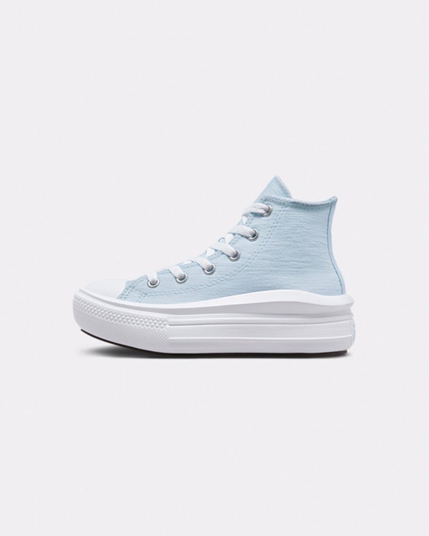 Zapatos Plataforma Converse Chuck Taylor All Star Move Cloud Patch Altas Niña Azules | PE 04LW57